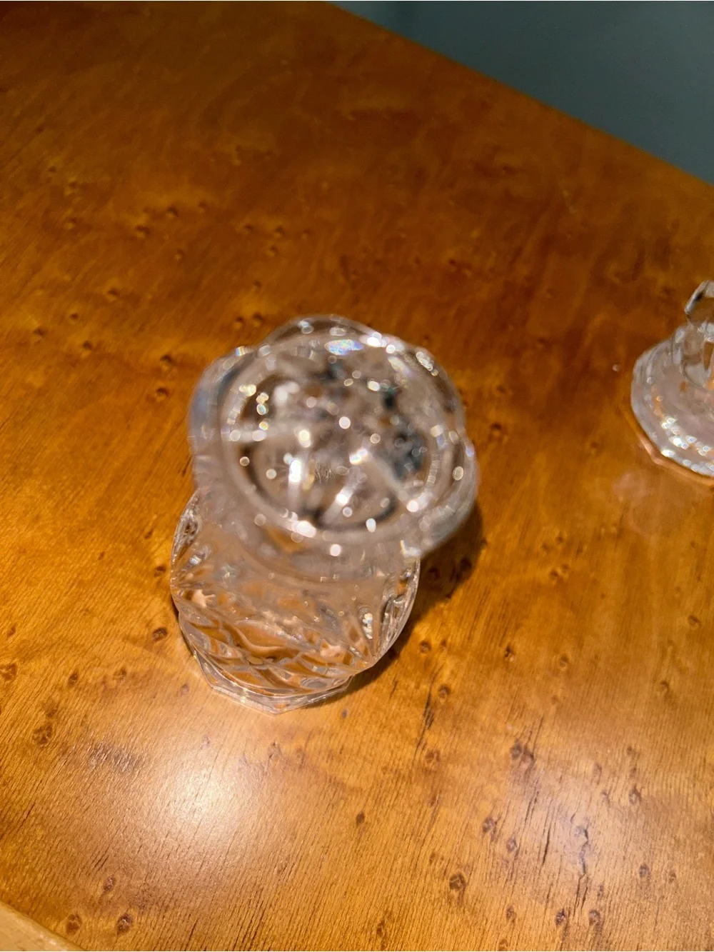 Vintage Noritake Crystal Salt and Pepper Shakers, Hampton Hill design - Set of 2